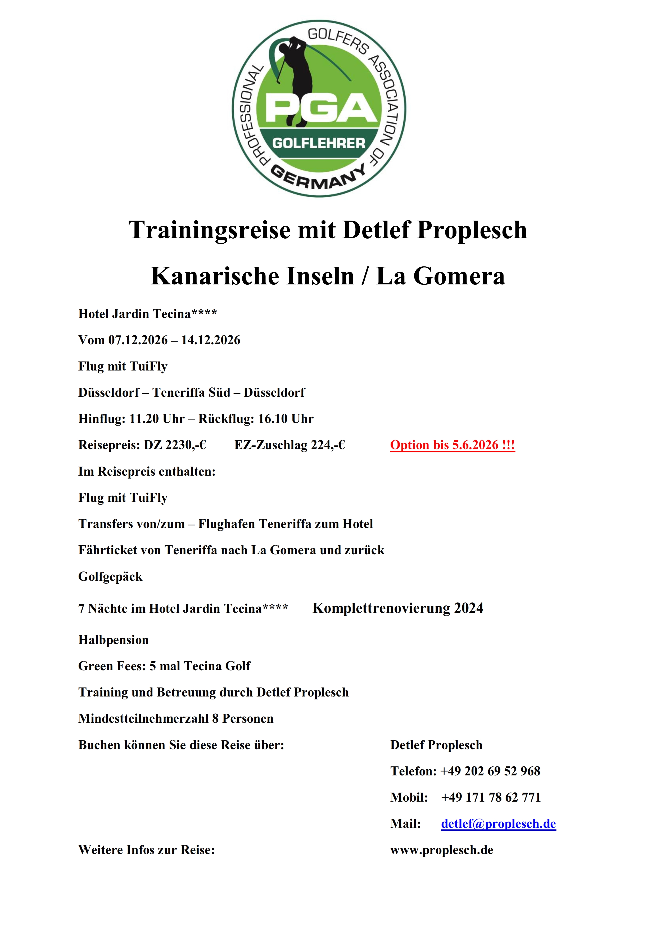 Golf trip impression