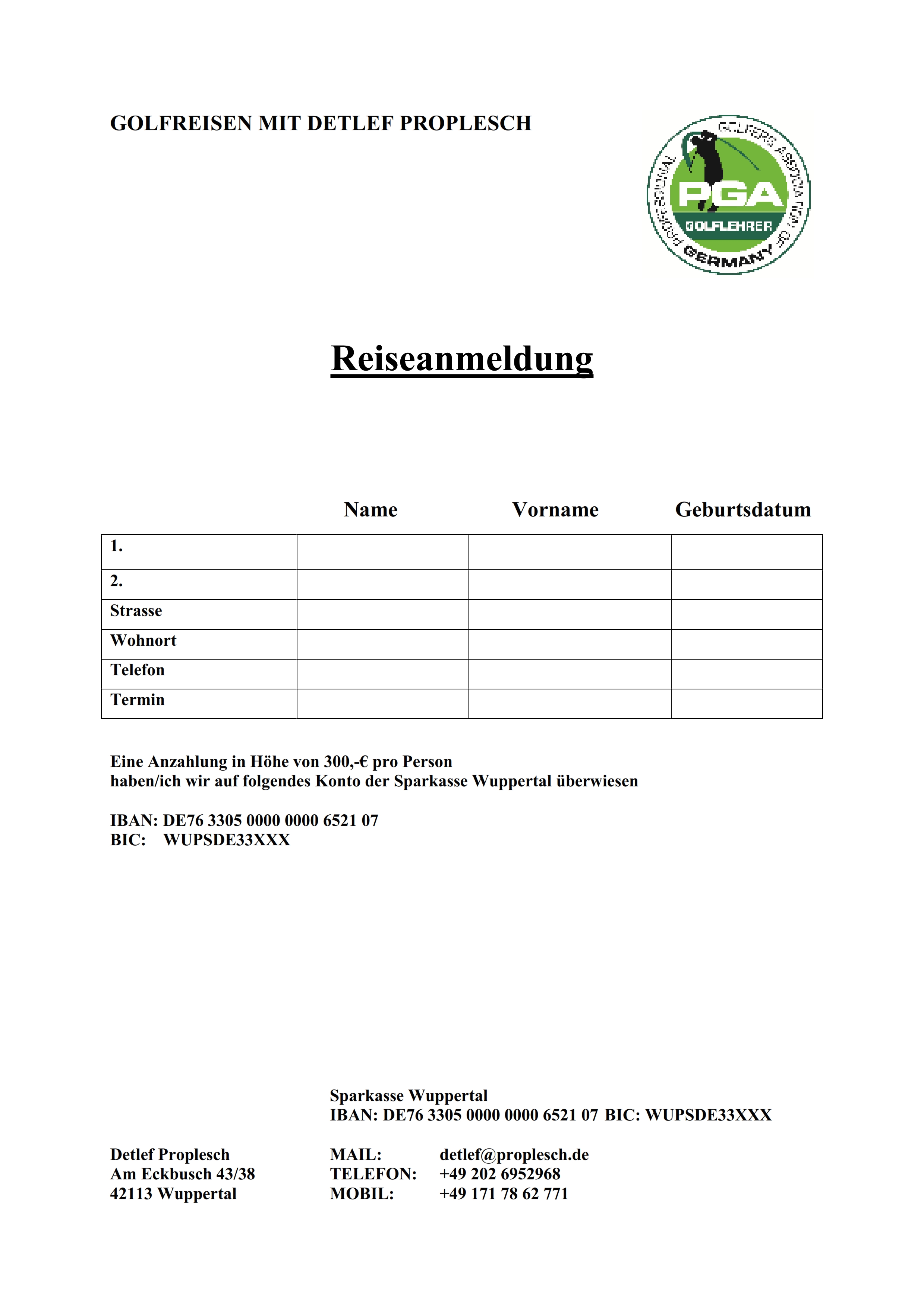 Golf trip impression